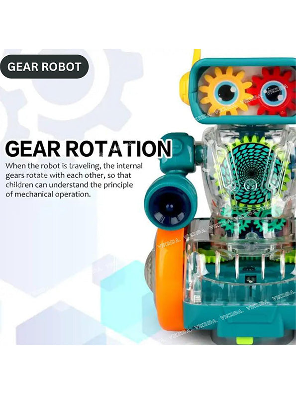 Rotating Robot Gear Toy For Kids - Green (MS-S-24) - Toyloft