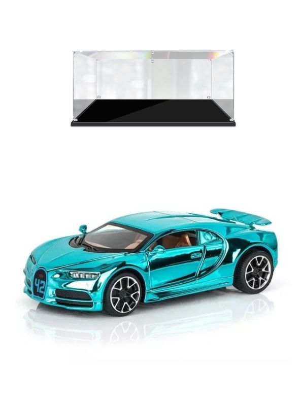Oceanic Glow - Bugatti Chiron Diecast Car 1:32 Scale – Acrylic Display Case