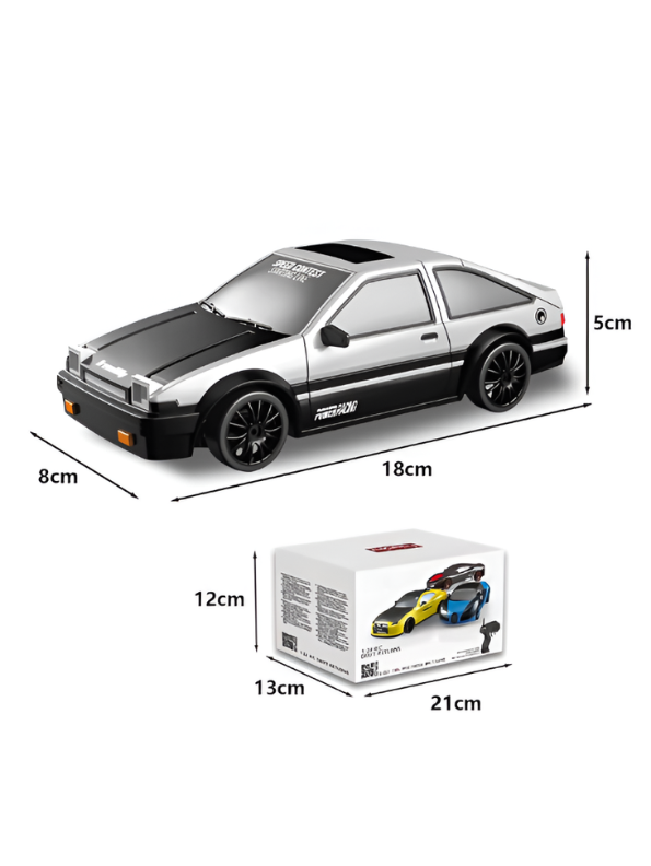 AE86 Style 4WD RC Drift Car 1:24 Scale | 2.4GHz High-Speed Remote Control Racing Car | Drift Toy Gift for Kids & Adults TV6440