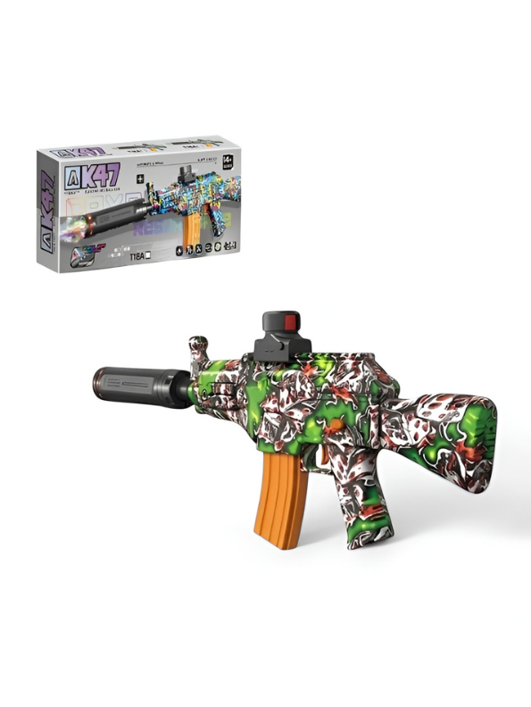 AK47 Electric Gel Ball Blaster with Silencer TV6849.