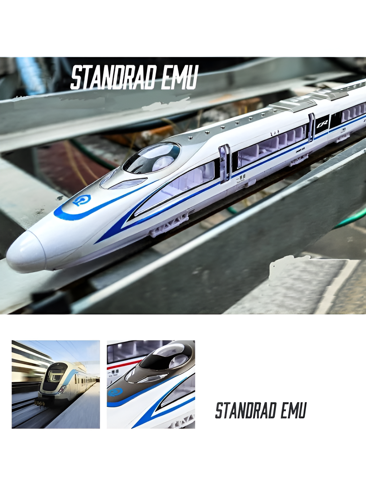 High-Speed Bullet Train Toy for Kids (BLUE) Electric Remote Control Toy Train with Lights and Sound, Battery-Operated Model Train Vehicle, Gift for Boys and Girls Age-5 NX16741