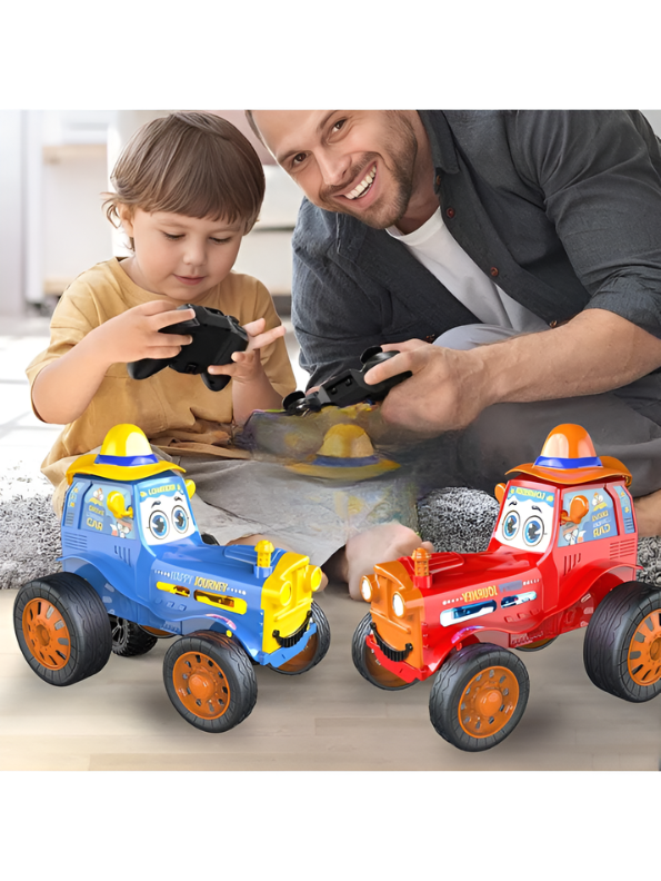 Remote Control Stunt Lowrider Car for Kids – 360° Upright Rotation, Music & Lights – Rechargeable RC Dancing Car Toy with USB Charging – Interactive Electric Vehicle for Boys and Girls TV4560