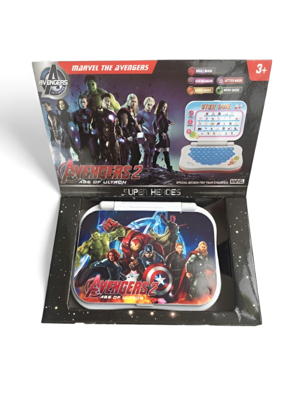 2-in-1 Marvel Avengers Educational Learning Tablet - Interactive ABCs, Numbers, and Spelling Toy for Early Development & Preschool Skills TV1857
