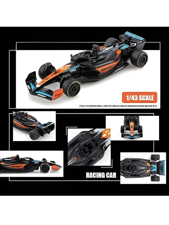 Formula 1 Racing Car Toy Scale 1:43 Detailed Grand Prix Diecast Model Orange TV6902.