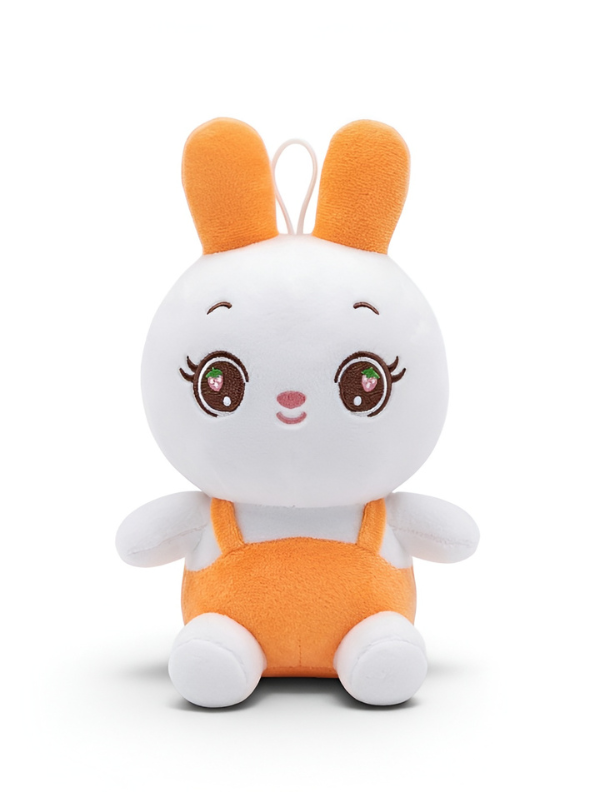 Bunny Plush Toy for Toddlers – Adorable 7" Premium Soft Stuffed Animal Rabbit in Orange Outfits Perfect Gift for Toddlers and Kids ST16518