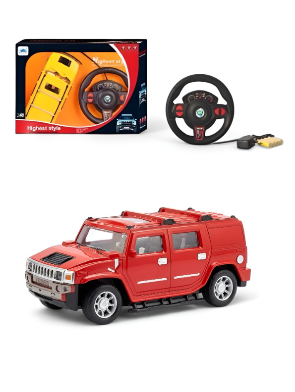 Orange RC Off-Road SUV Toy with Remote Control Steering Wheel, 1:16 Scale Electric Monster Truck for Kids, Durable All-Terrain Radio Controlled Vehicle Gift for Boys & Girls TV6851