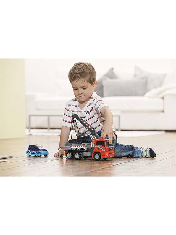 Action Tow Truck Toy For Kids - Red (MS-S-24) - Toyloft