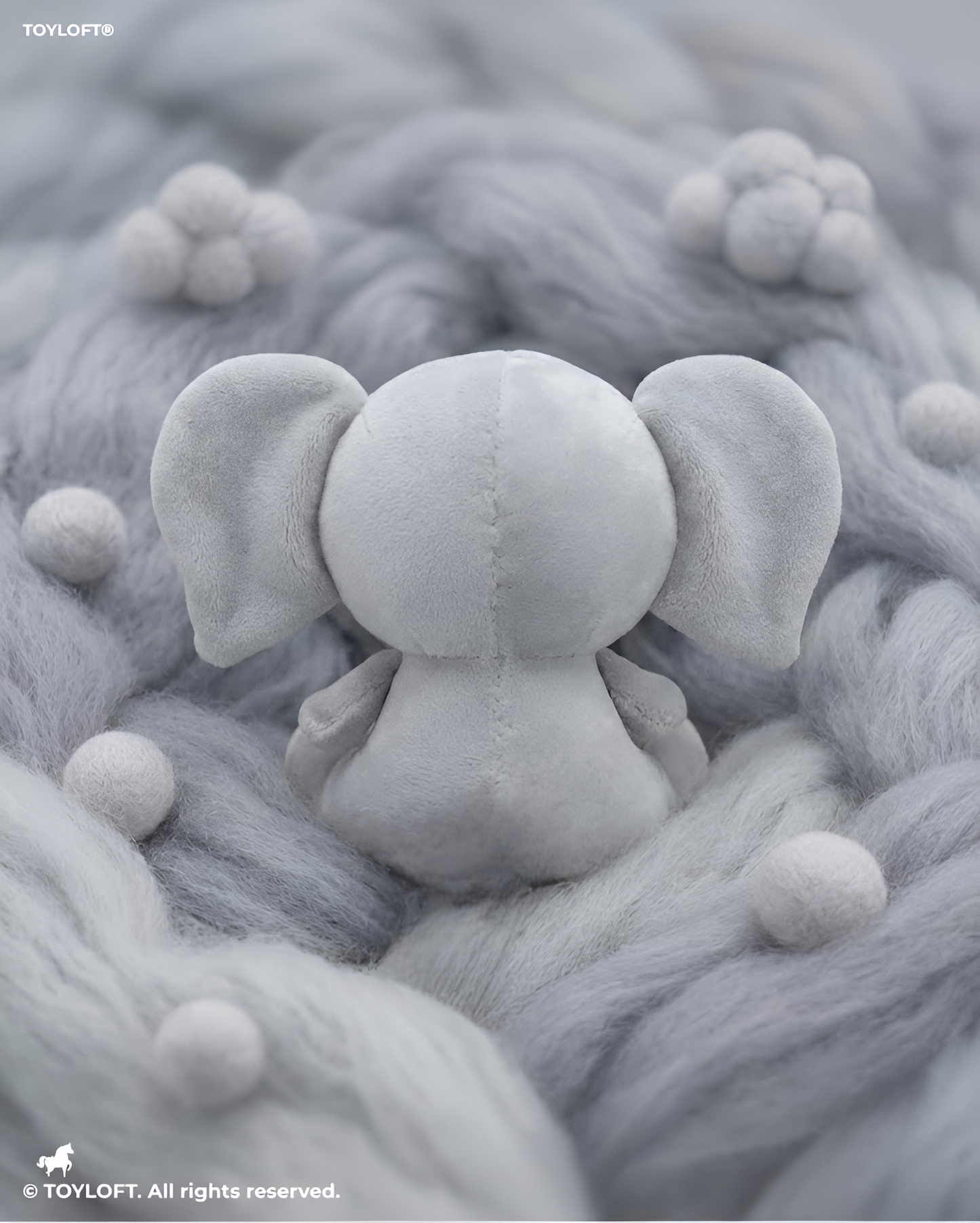 Adorable 8-Inch Grey Elephant Plushie – Ultra-Soft Stuffed Toy for Toddlers & Baby Showers ST8004