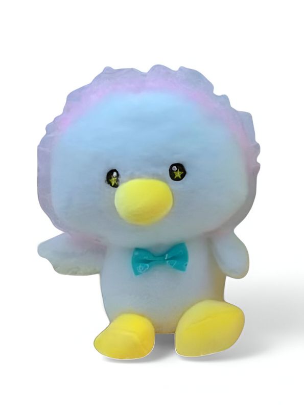 White - Adorable Soft Toy with Bow – Cute & Cuddly Plush Gift for All Ages 8 inch - MS14484.