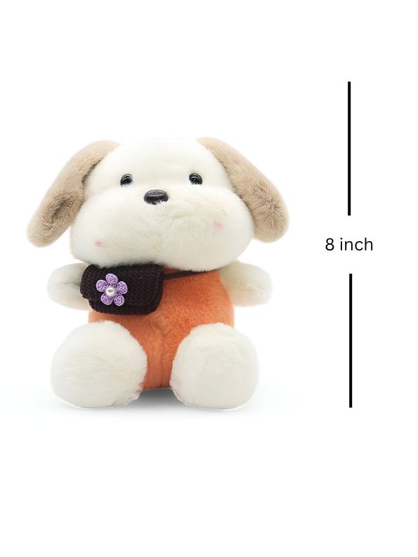 Adorable Teddy Bear Soft Toy with Side Bag for Kids 8 inch - MS14596.