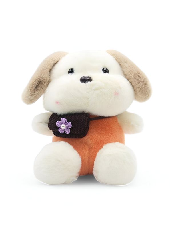 Adorable Teddy Bear Soft Toy with Side Bag for Kids 8 inch - MS14596.