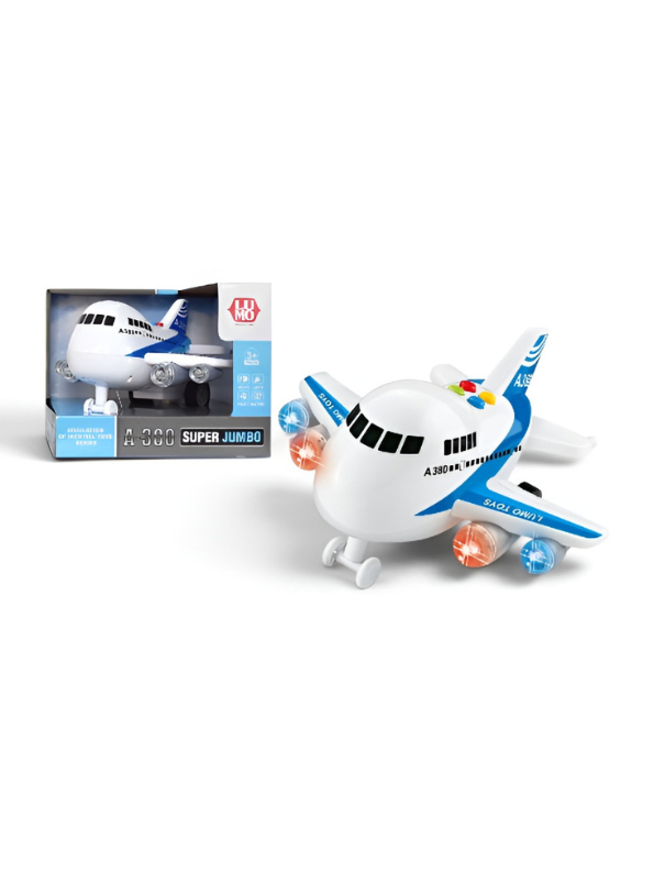 Airplane with Lights and Music – 360-Degree Rotating Inertial Toy Plane for Toddlers & Kids (Ages 3+) NX12240