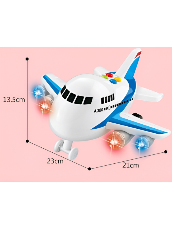 Airplane with Lights and Music – 360-Degree Rotating Inertial Toy Plane for Toddlers & Kids (Ages 3+) NX12240
