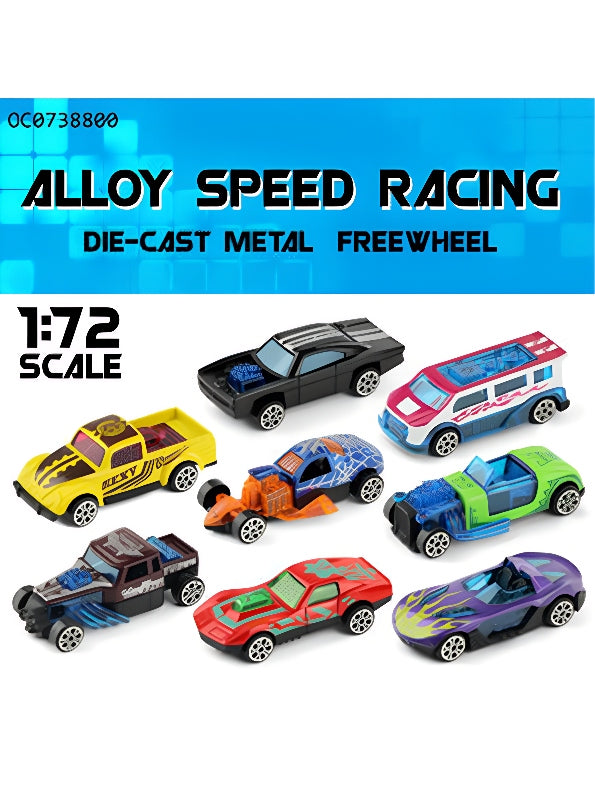 Alloy Speed Raching Diecast Metal Cars Package (L-41) - Toyloft