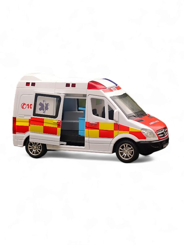 Ambulance Toy Car Light 4 Siren Sound Effects (L-J-63) - Toyloft