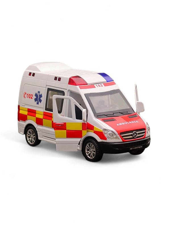 Ambulance Toy Car Light 4 Siren Sound Effects (L-J-63) - Toyloft