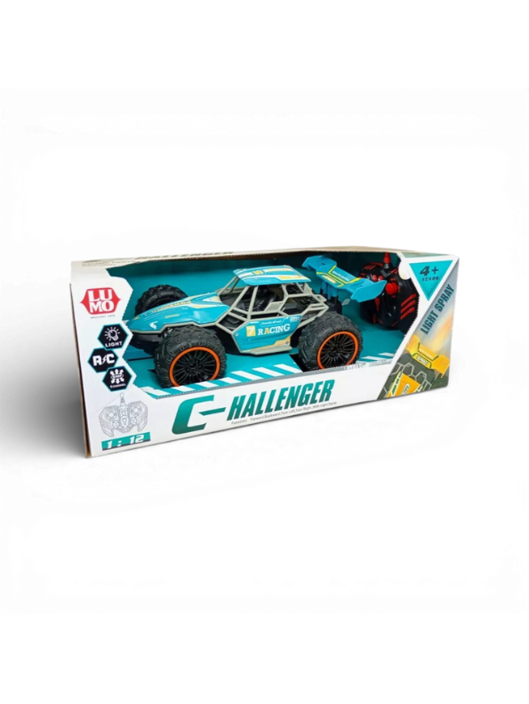 1:12 Scale High-Speed RC Off-Road Buggy - 4WD Remote Control Desert Racer with All-Terrain Tires & Teal Aerodynamic Body LMI10774