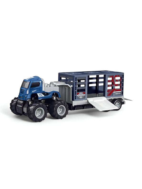 Animal Transport Truck – Pull Back Action, Realistic Farm Vehicle Toy for Kids NX12539.