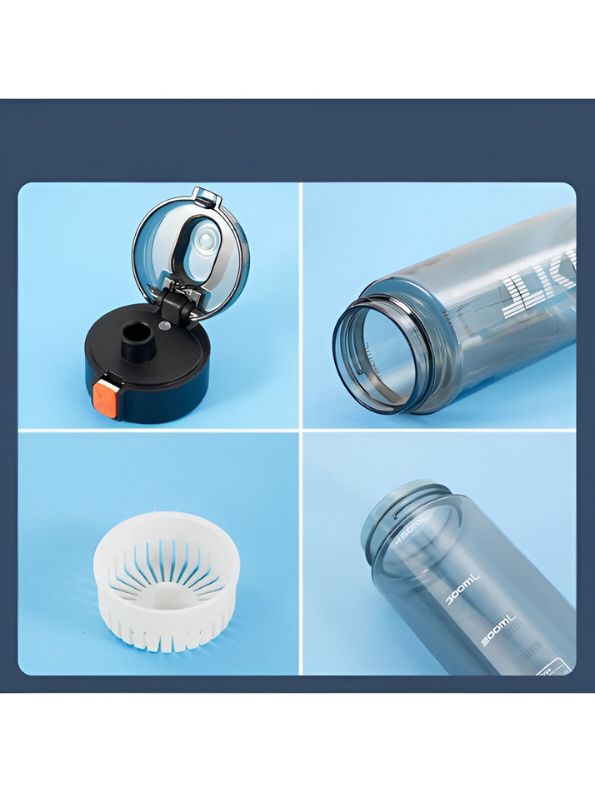 Black - AquaBuddy – 400ml Kids Water Bottle – Stylish, Leak-Proof & Lightweight for Youngsters NOV3296.