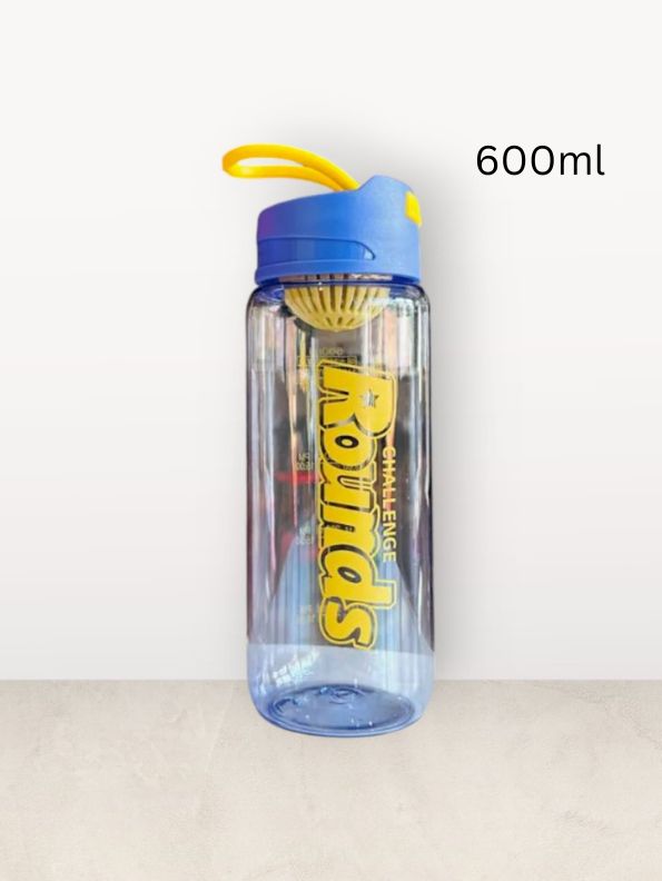 Blue - AquaGlide – 600ml Transparent Water Bottle for Outdoor Use – Leakproof, Lightweight & BPA-Free Hydration Companion NOV6115.