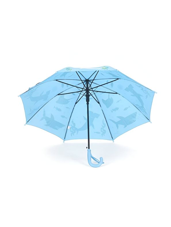 AquaTails – Shark & Water Animals Print Kids Umbrella – 50cm Fun & Waterproof Rain Cover NOV9853.