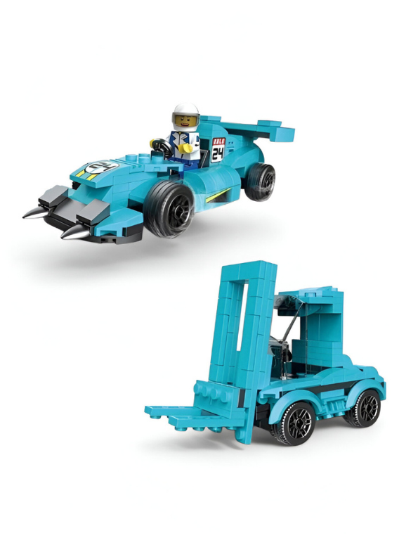 Architect Multificence Forklift Building Set – 211-Piece Construction Toy with Minifigure | DIY Educational Toys for Kids & Teens Turquoise TV5575.
