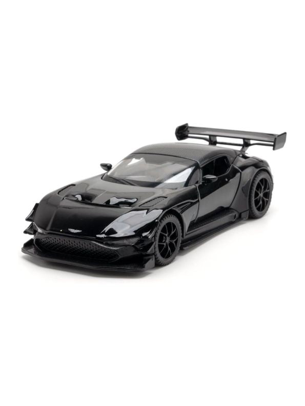 Black - Aston Martin Vulcan Diecast Pullback Car – Alloy Metal Racing Model Toy with Openable Doors, Collectible Gift for Kids Scale 1:32 (Copy)