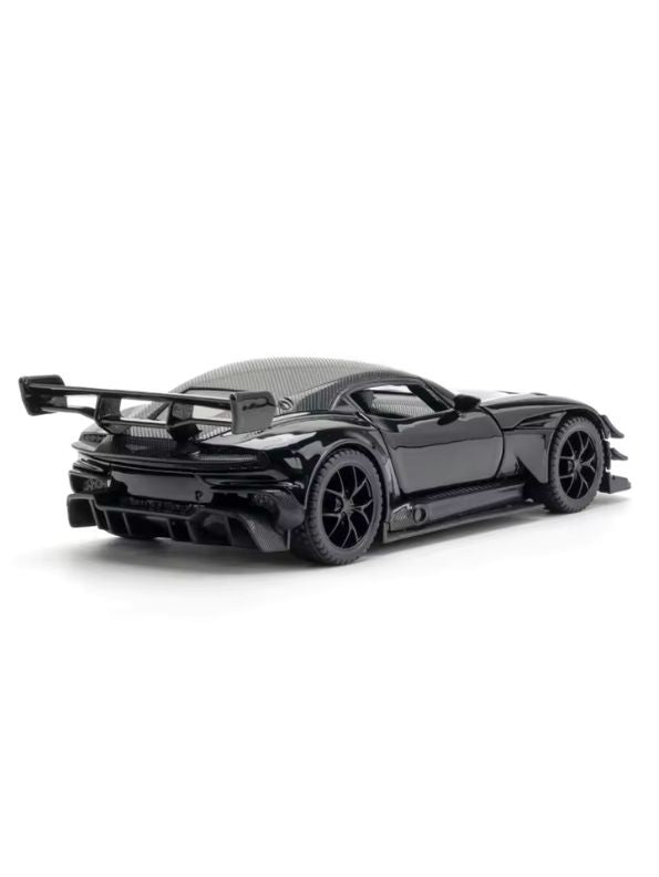 Black - Aston Martin Vulcan Diecast Pullback Car – Alloy Metal Racing Model Toy with Openable Doors, Collectible Gift for Kids Scale 1:32 (Copy)