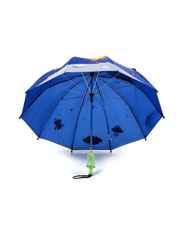 Astro Rocket Umbrella for Kids – Space Explorer Theme, 47cm Fun Rain Gear NOV9696.