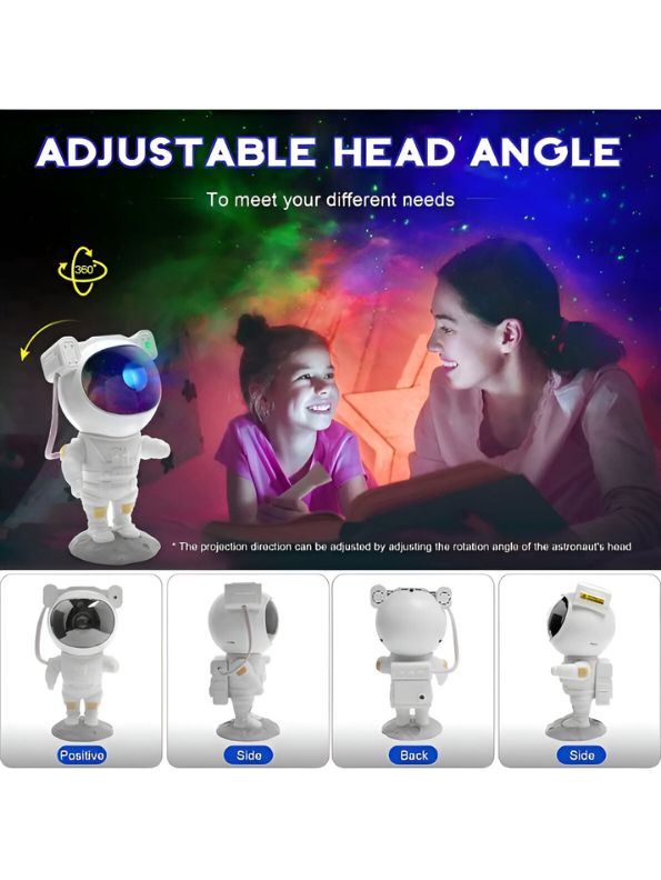 Astronova X1 Rechargeable Creative Northern Star Astronaut Lamp – Nebula Projector, Laser Night Light
