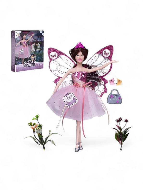 Atinil Princess Doll Set - Purple (NX.L-J-22) | Beautiful Barbie Style Dolls for Kids - Toyloft