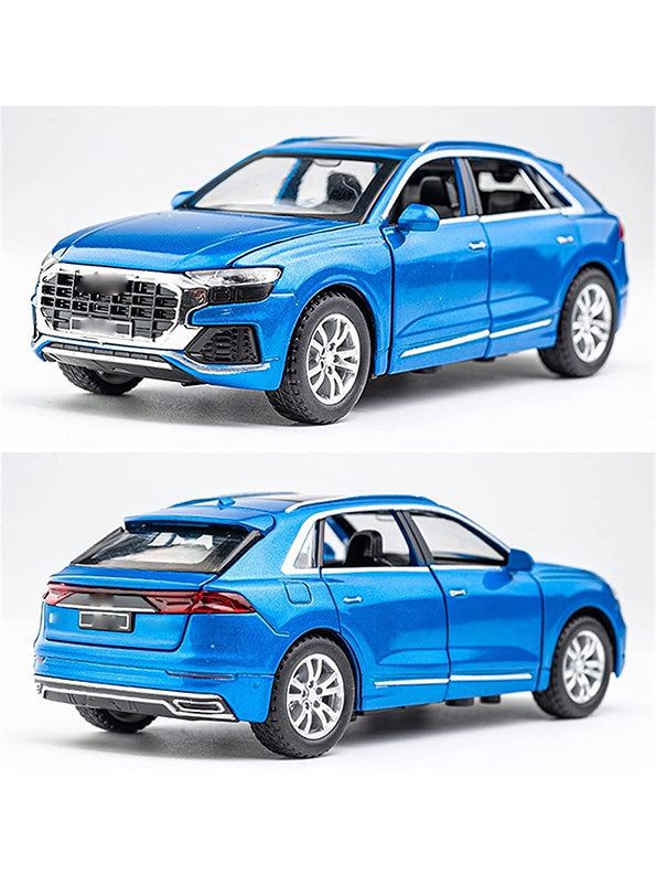 Audi Q8 Road Race Metal Model Diecast Car - Blue (L12-65) - Toyloft