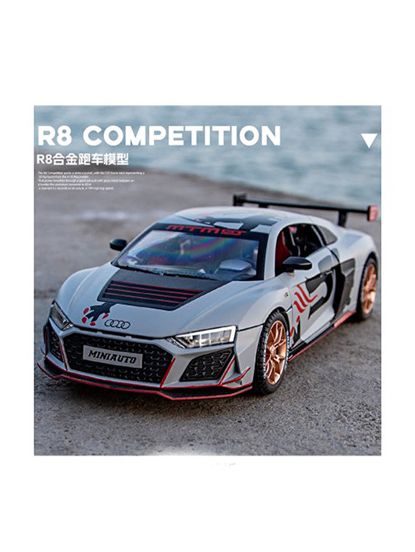 Audi R8 Metal Diecast Car 1:24 Scale - White Luxury Model | NX-N-24 - Toyloft