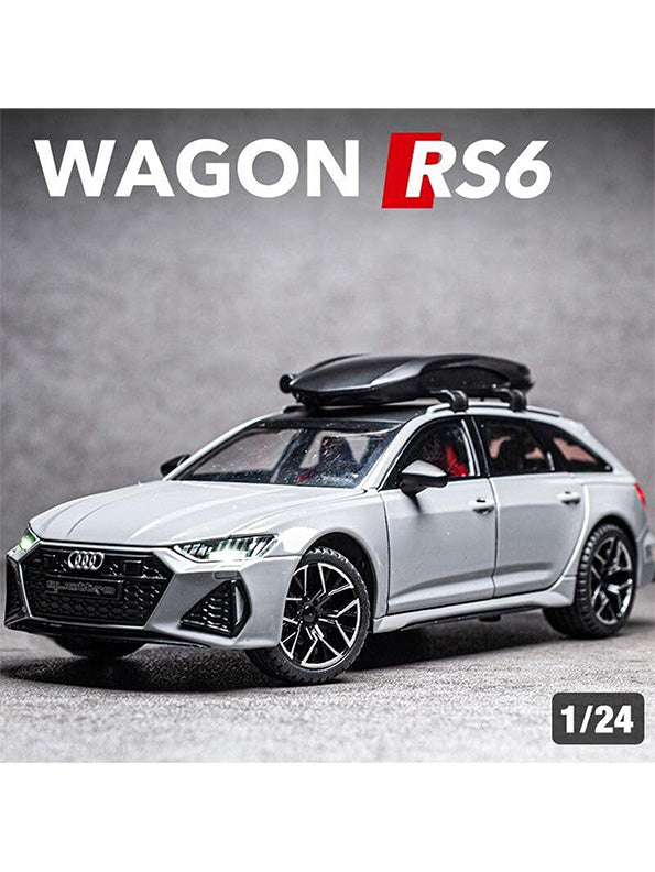 Audi RS6 Avant Model 1:24 Scale Diecast Car - White Metal Collectible | MD-O-24 - Toyloft