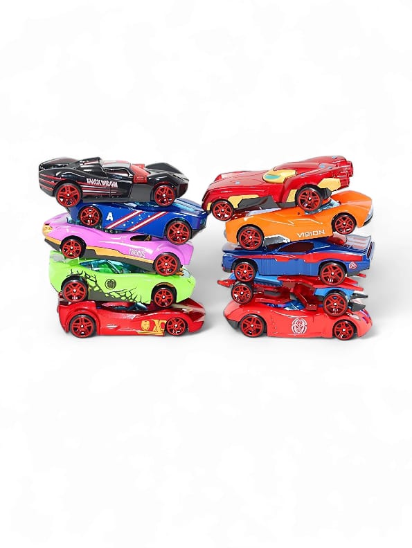 Avengers Super Hero Metal Die Cast Cars Set - Multicolor (MS-M-7) - Toyloft