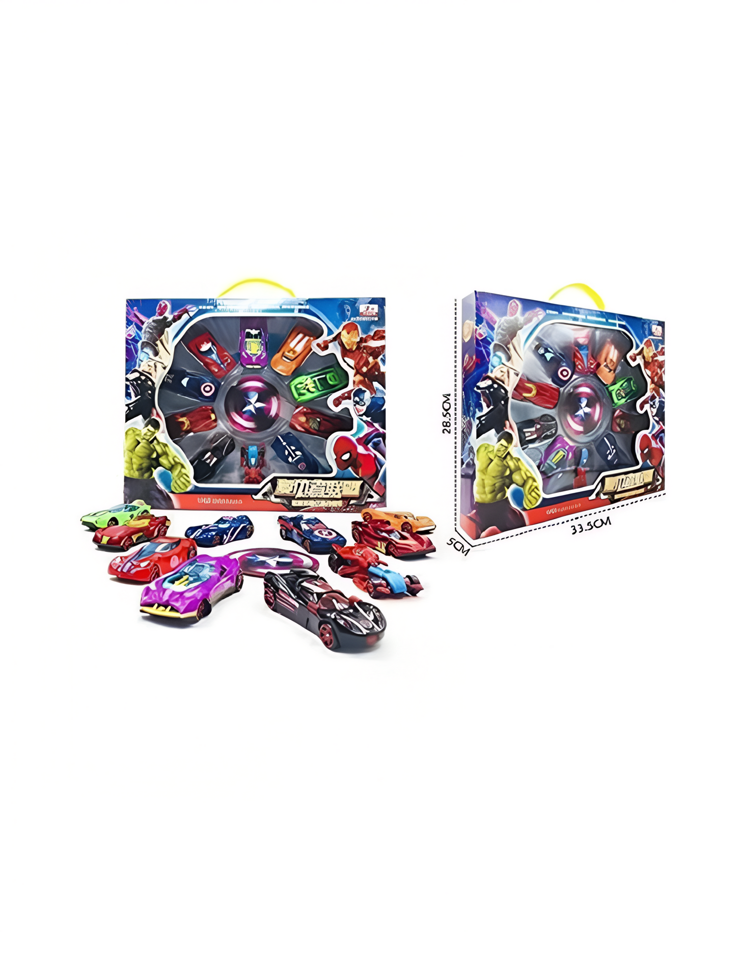 Avengers Super Hero Metal Die Cast Cars Set - Multicolor (MS-M-7) - Toyloft