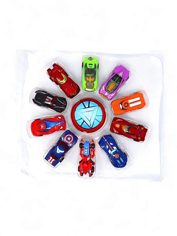 Avengers Super Hero Metal Die Cast Cars Set - Multicolor (MS-M-7) - Toyloft