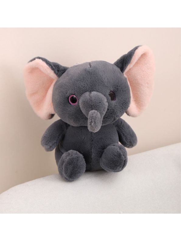GREY - TinyTusk - 10Inch Elephant Plush Toy | Soft Stuffed Animal Doll Big Ears & Long Nose for Kids -MS14451