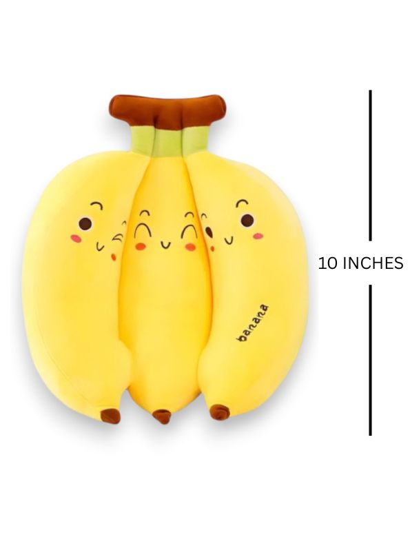 SoftNana Plush Cushion – Adorable Banana-Shaped Soft Cotton Pillow for Kids & Home Décor - MS14453