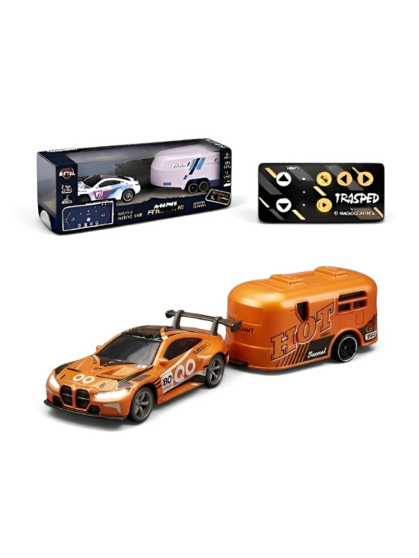 BMW M4 GT3 RC Drift & Racing Car with Trailer & Acrylic Display Box (2.4GHz) MD570