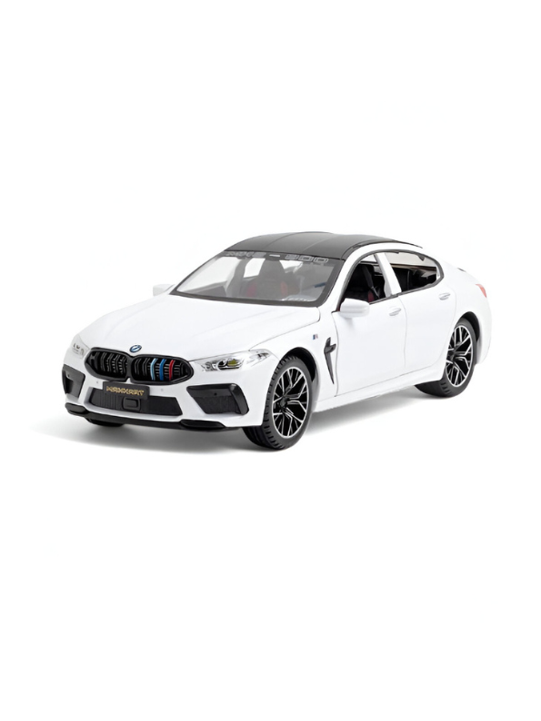 BMW M8 MH8 800 Model Diecast Car 1:24 Scale - White TV468