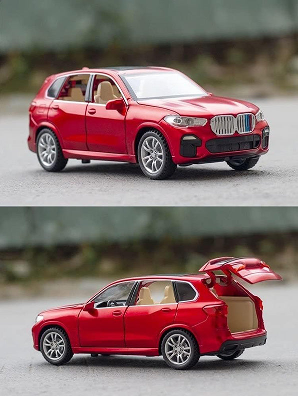 BMW X5 Metal Model Diecast Car - Red Scale 1:32 (MD-M-14) - Toyloft