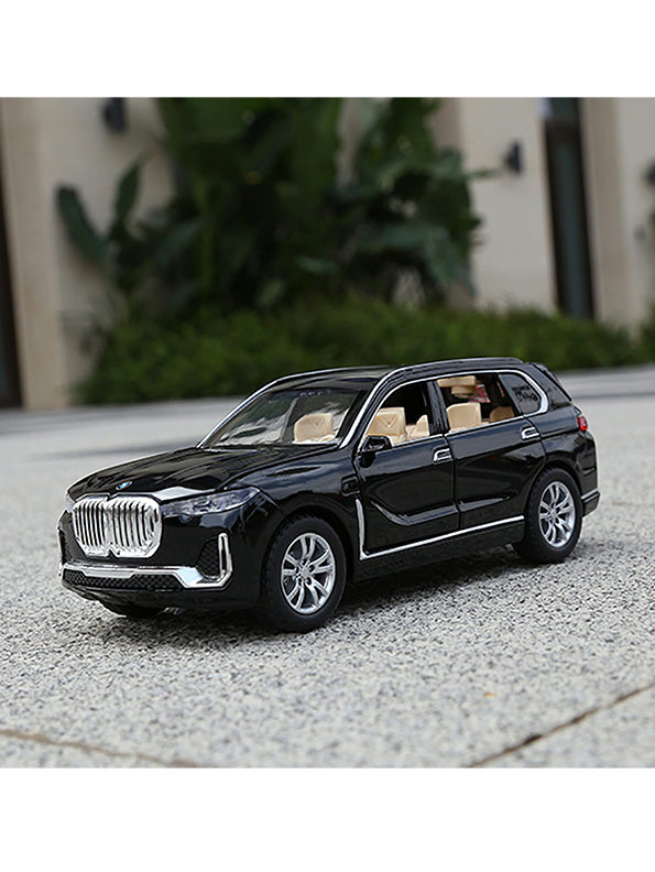 BMW X7 Model Metal Diecast Car Openable Doors Sound And Light - Black (M-38) - Toyloft