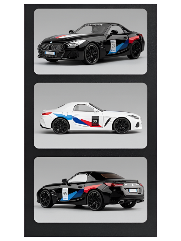 BMW Z4 Diecast Alloy Model Car 1:24 Scale Collectible Vehicle – Black Premium Metal Car Model MD599