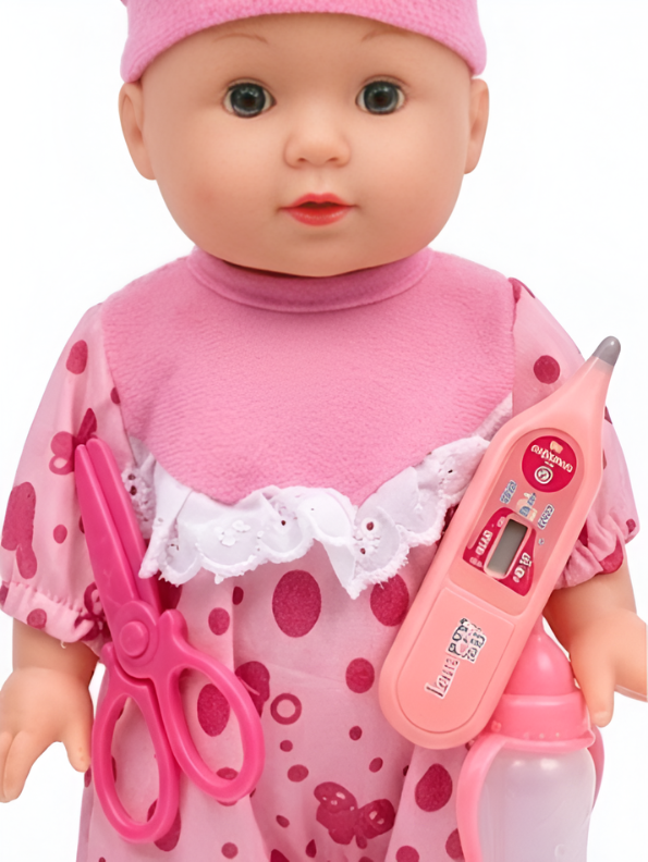 Baby Doll Medical Kit – Doctor Playset with Accessories for Role Play & Learning TV2178.