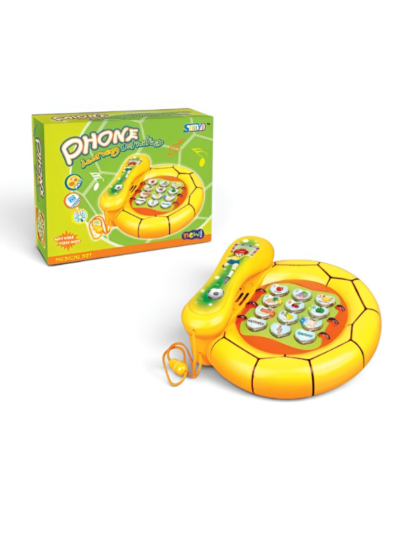 Baby Learning Phone Toy with Music & Lights LMI10345.