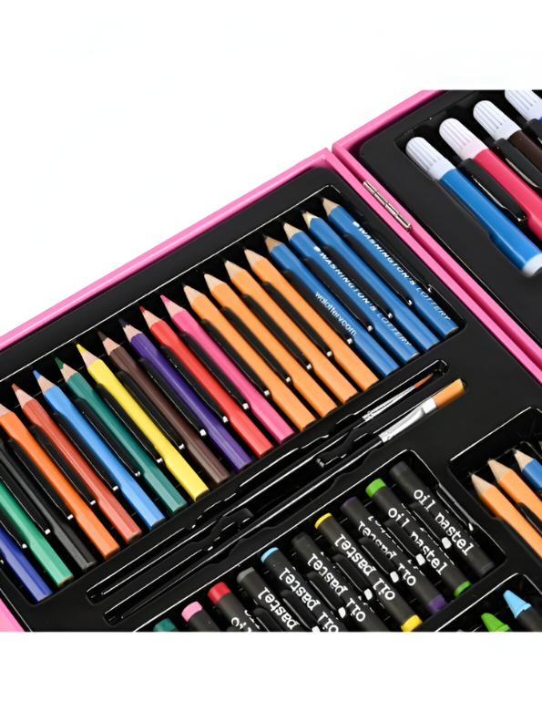 Barbie Limited Edition 128-Piece Art & Coloring Kit | Princess Briefcase with Art Supplies | Back to School Gift for Girls NOVHBC-188308.