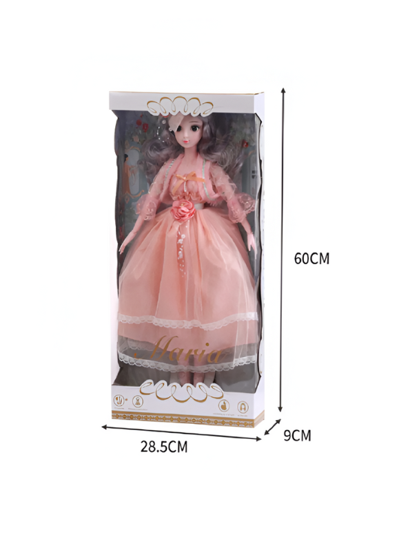 Barbie Princess Doll – Peach Gown | Royal Ballerina Toy | Perfect Gift for Girls LMI10474.