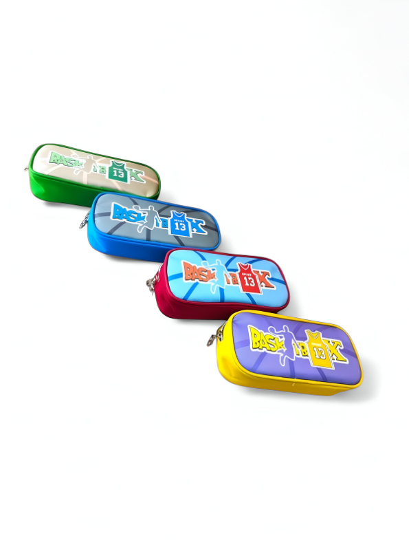 Basketball Pencil Case for Kids | Sports Themed Pen Pouch with Zipper | Boys Stationery Organizer Gift NOVGBT-50247.