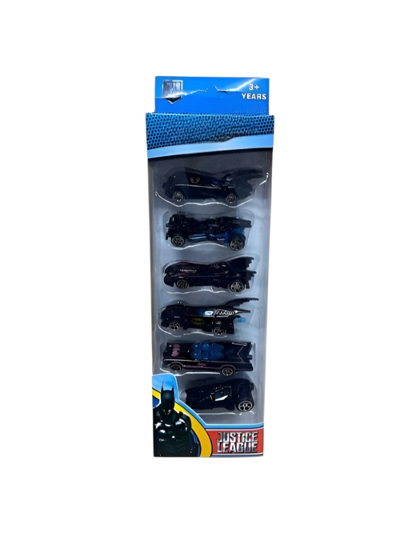 6-Pack Batman Themed Die-Cast Vehicle Set – Collectible Toy Cars for Kids & Superhero Fans LMI14036.